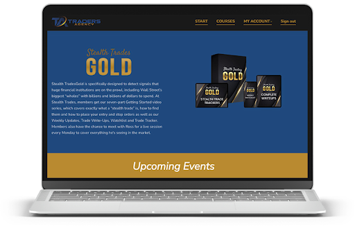 Stealth Trades Gold course page
